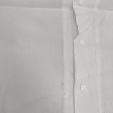 YAECA スナップボタン 長袖 11179 コットンカシミヤ ブラウス シャツ オフホワイト レディース ヤエカ【中古】5-1221M∞