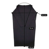 YAECA 12784 コットンリネン ワンピース ブラック レディース ヤエカ【中古】5-1124M∞