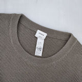 YAECA STOCK 82002 サーマル コットン 長袖Ｔシャツ カットソー ロンＴ グレージュ レディース ヤエカ【中古】5-1126M∞