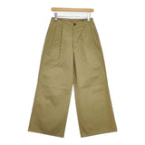 AURALEE ワイドパンツ A95P02CN コットン パンツ カーキ レディース オーラリー【中古】5-1124G∞