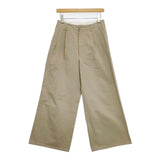 AURALEE ワイドパンツ A7AP2CN コットン パンツ ベージュ レディース オーラリー【中古】5-1124G∞