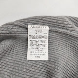 AURALEE ハードツイストリブニット A6SV05TR コットン セーター ニット グレー レディース オーラリー【中古】6-0301M∞