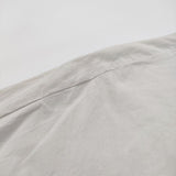 Gauze# プルオーバー ドロップショルダー ワイドシルエット ブラウス シャツ ライトグレー レディース ガーゼ【中古】5-0822M♪