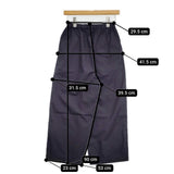 ゴーシュ 100/1タイプライター ワイドパンツ G211-P021 パンツ ネイビー レディース ゴーシュ【中古】5-1124G∞