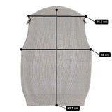 ゴーシュ G181-K001 コットンファームリブ Vネックノースリーブニット ベスト グレー レディース ゴーシュ【中古】5-1126M∞