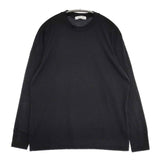 homspun 222-6412 エジプト綿天竺長袖プルオーバー 長袖Ｔシャツ カットソー ロンＴ ブラック レディース ホームスパン【中古】5-1126M∞