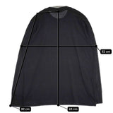 homspun 222-6412 エジプト綿天竺長袖プルオーバー 長袖Ｔシャツ カットソー ロンＴ ブラック レディース ホームスパン【中古】5-1126M∞