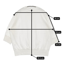 homspun 40/2天竺 六分袖プルオーバー 242-6366 カットソー ホワイト レディース ホームスパン【中古】5-0822S♪