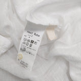 nest Robe リネンガーゼギャザースリーブブラウス 定価27500円 01242-1521 シャツ 24SS ホワイト レディース ネストローブ【中古】5-0902M♪