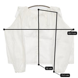 nest Robe ラッフルカラーブラウス UpcycleLino 定価28600円 01244-1160 ブラウス シャツ 24AW ホワイト レディース ネストローブ【中古】5-0902M♪