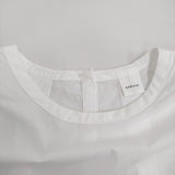 かぐれ クルーネックプルオーバーシャツ 定価14300円 GA46-23M010 ブラウス シャツ 24AW ホワイト レディース かぐれ【中古】5-0902M♪