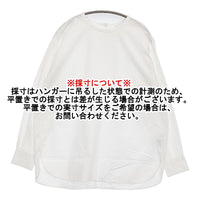かぐれ クルーネックプルオーバーシャツ 定価14300円 GA46-23M010 ブラウス シャツ 24AW ホワイト レディース かぐれ【中古】5-0902M♪