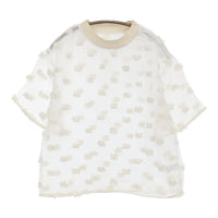 qiri 新品 氷dot jacquardブラウス 定価19800円 63-01-BL-017-25-1 ブラウス シャツ 25SS キナリ レディース キリ【中古】5-0902S♪