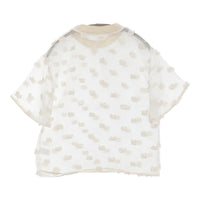 qiri 新品 氷dot jacquardブラウス 定価19800円 63-01-BL-017-25-1 ブラウス シャツ 25SS キナリ レディース キリ【中古】5-0902S♪
