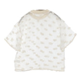 qiri 新品 氷dot jacquardブラウス 定価19800円 63-01-BL-017-25-1 ブラウス シャツ 25SS キナリ レディース キリ【中古】5-0902S♪