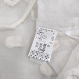qiri 新品 氷dot jacquardブラウス 定価19800円 63-01-BL-017-25-1 ブラウス シャツ 25SS キナリ レディース キリ【中古】5-0902S♪