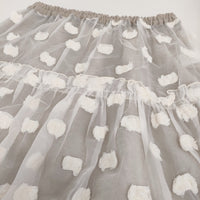 qiri 新品 氷dot jacquard スカート 定価30800円 ロングスカート 24SS ベージュ レディース キリ【中古】5-0902M♪
