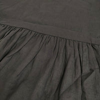 オオカミとフクロウ フクロウと三拍子のブーケブラウス PTM-2444 ギャザー シャツ ブラック レディース オオカミとフクロウ【中古】5-0822S♪