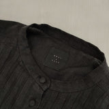 オオカミとフクロウ portom21068 リネン バンドカラー ワンピース ブラック レディース オオカミとフクロウ【中古】5-1124M∞