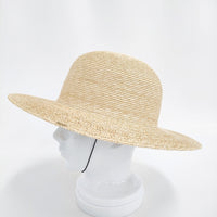 wicagrocery ストローハット Round Brim Flat 麦わら帽子 ハット ベージュ レディース ウィカグロサリー【中古】5-0829M♪
