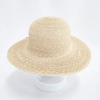 wicagrocery ストローハット Round Brim Flat 麦わら帽子 ハット ベージュ レディース ウィカグロサリー【中古】5-0829M♪