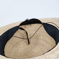 wicagrocery ストローハット Round Brim Flat 麦わら帽子 ハット ベージュ レディース ウィカグロサリー【中古】5-0829M♪