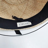 KIKONO キコノ Riaトーク帽 ラフィア ハット ベージュ レディース【中古】5-0829M♪