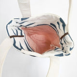 mina perhonen flags hs9110 トートバッグ ホワイト ブルー レディース ミナペルホネン【中古】5-1122G∞