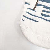 mina perhonen flags hs9110 トートバッグ ホワイト ブルー レディース ミナペルホネン【中古】5-1122G∞