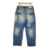 mina perhonen always コットンリネン ユーズド加工 dn4365 サイズ40 デニムパンツ ブルー レディース ミナペルホネン【中古】5-1031G♪