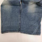 mina perhonen always コットンリネン ユーズド加工 dn4365 サイズ40 デニムパンツ ブルー レディース ミナペルホネン【中古】5-1031G♪