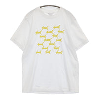 mina perhonen EV0775 runrunrun サイズM 半袖Ｔシャツ カットソー ホワイト レディース ミナペルホネン【中古】5-0822S♪