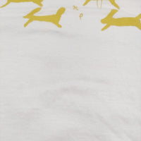 mina perhonen EV0775 runrunrun サイズM 半袖Ｔシャツ カットソー ホワイト レディース ミナペルホネン【中古】5-0822S♪