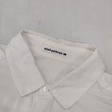 mina perhonen call us1117h コットン サイズL 長袖シャツ ホワイト メンズ ミナペルホネン【中古】5-1204M∞