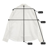 mina perhonen call us1117h コットン サイズL 長袖シャツ ホワイト メンズ ミナペルホネン【中古】5-1204M∞