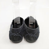 mina perhonen tambourine ベロア スリッポン サイズ24.5cm シューズ・靴 ブラック レディース ミナペルホネン【中古】5-1120T◎