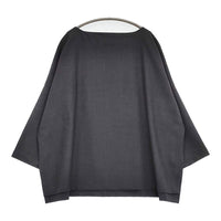 JOURNAL STANDARD LUXE ミルドツイル ボートネックブラウス 定17600円 24AW Cグレー レディース ジャーナルスタンダード ラックス【中古】5-0902T♪