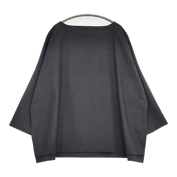 JOURNAL STANDARD LUXE ミルドツイル ボートネックブラウス 定17600円 24AW Cグレー レディース ジャーナルスタンダード ラックス【中古】5-0902T♪