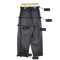JOURNAL STANDARD LUXE ミルドツイルパンツ 定価20900円 24AW チャコールグレー レディース ジャーナルスタンダード ラックス【中古】5-0902T♪