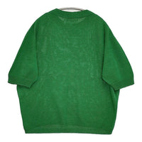 KEI Hayama PLUS Vert ストローヤーンホールガーメントニットプルオーバー 定24200円 24SS グリーン レディース ケイハヤマプラス【中古】5-0902M♪