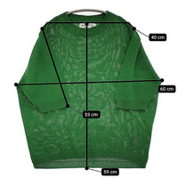 KEI Hayama PLUS Vert ストローヤーンホールガーメントニットプルオーバー 定24200円 24SS グリーン レディース ケイハヤマプラス【中古】5-0902M♪