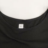 (g) ハーフスリーブ Tシャツワンピ g234 ワンピース ブラック レディース グラム【中古】5-0822S♪