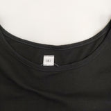 (g) ハーフスリーブ Tシャツワンピ g234 ワンピース ブラック レディース グラム【中古】5-0822S♪