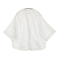 green label relaxing ワッシャードルマンスリーブシャツ 定価8910円 ホワイト レディース グリーンレーベルリラクシング【中古】5-0822S♪