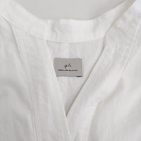 green label relaxing ワッシャードルマンスリーブシャツ 定価8910円 ホワイト レディース グリーンレーベルリラクシング【中古】5-0822S♪