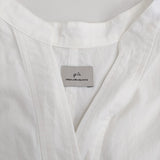 green label relaxing ワッシャードルマンスリーブシャツ 定価8910円 ホワイト レディース グリーンレーベルリラクシング【中古】5-0822S♪