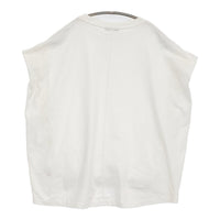 ROSE BUD 裾リブ ノースリーブTシャツ 6002113044 フレンチスリーブ カットソー ホワイト レディース ローズバッド【中古】5-0822S♪