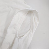 ROSE BUD 裾リブ ノースリーブTシャツ 6002113044 フレンチスリーブ カットソー ホワイト レディース ローズバッド【中古】5-0822S♪