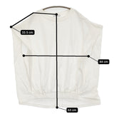 ROSE BUD 裾リブ ノースリーブTシャツ 6002113044 フレンチスリーブ カットソー ホワイト レディース ローズバッド【中古】5-0822S♪