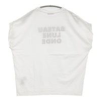 SHIPS ローズペトール半袖 プリントTEE 定価7920円 フレンチスリーブ 半袖Ｔシャツ カットソー ホワイト レディース シップス【中古】5-0822S♪